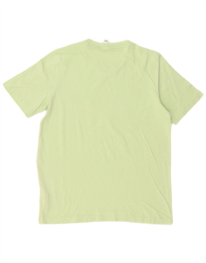 Adidas Mens Graphic T-Shirt Top Médio Algodão Verde
