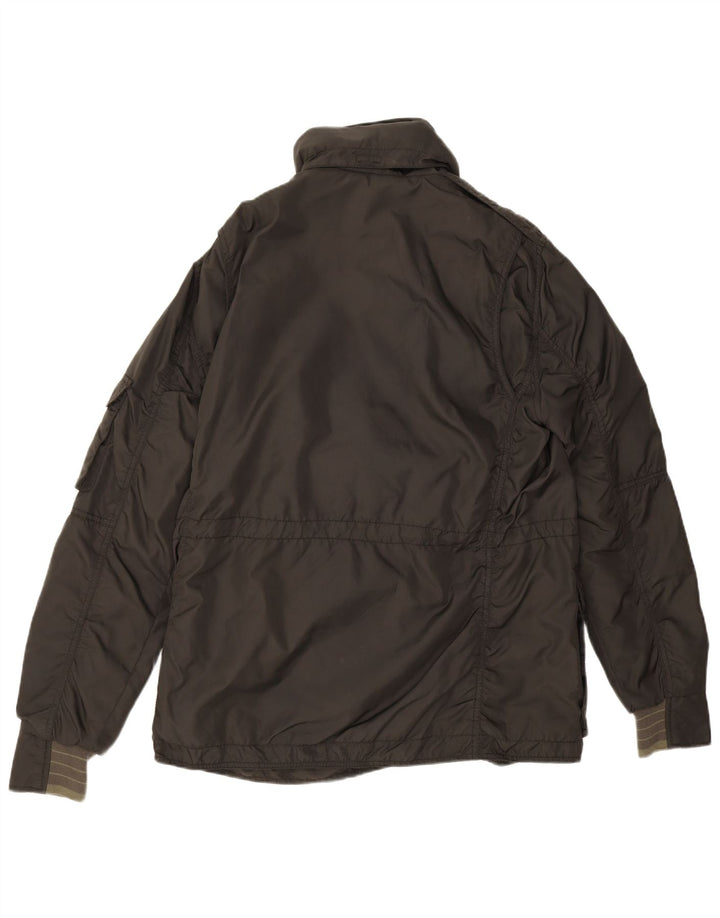 Jaqueta utilitária masculina Tommy Hilfiger Reino Unido 42 XL preto nylon