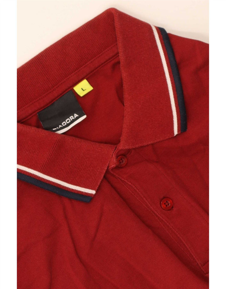 Camisa polo masculina Diadora grande Borgonha