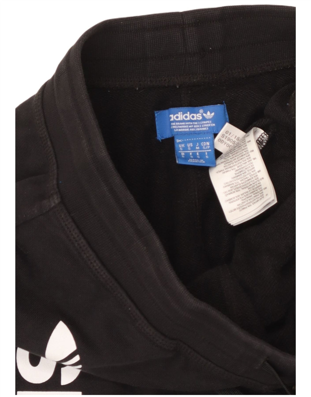 ADIDAS Mens Graphic Sport Shorts Pequeno Algodão Preto