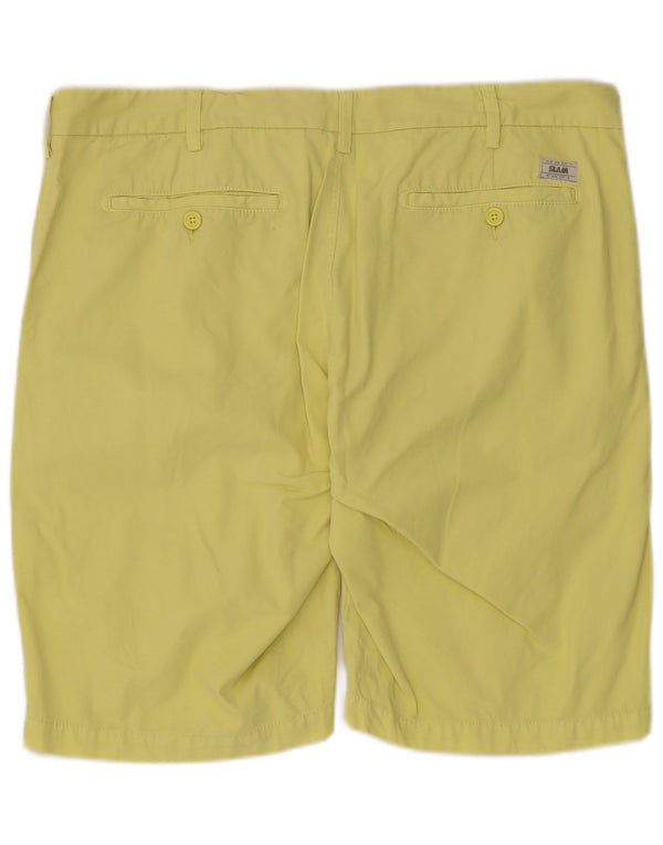 Slam Mens Chino Shorts IT 52 XL W40 Algodão Amarelo