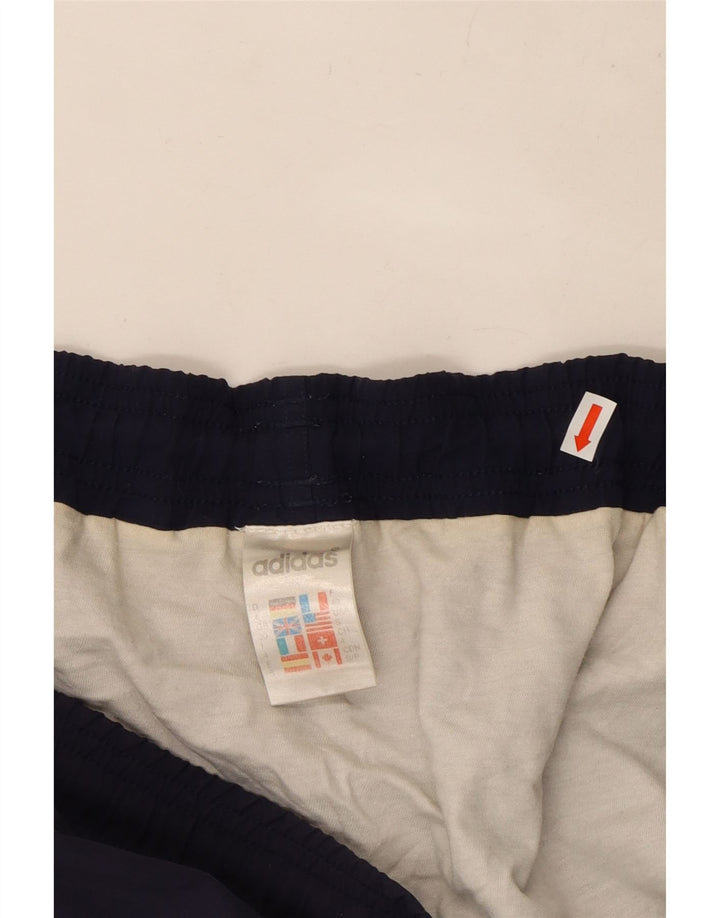 Shorts esportivos masculinos Adidas médio azul marinho poliéster