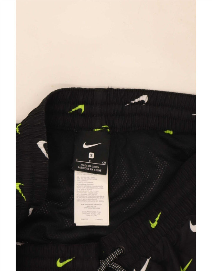 Shorts esportivos gráficos masculinos Nike pequenos poliéster preto
