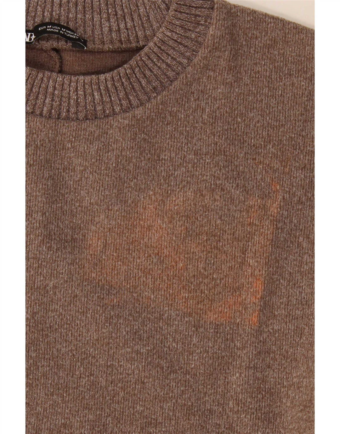 Blusa feminina Zara UK 14 poliéster marrom médio