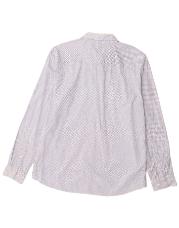 Camisa masculina JACK & JONES premium tamanho 44 XL algodão manchado azul