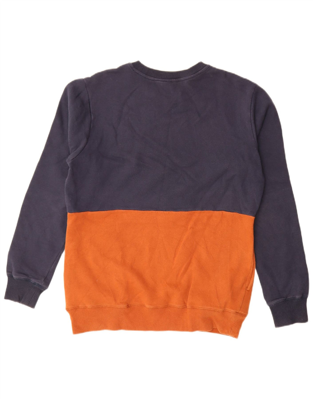 Volcom moletom masculino jumper médio azul marinho algodão colorblock