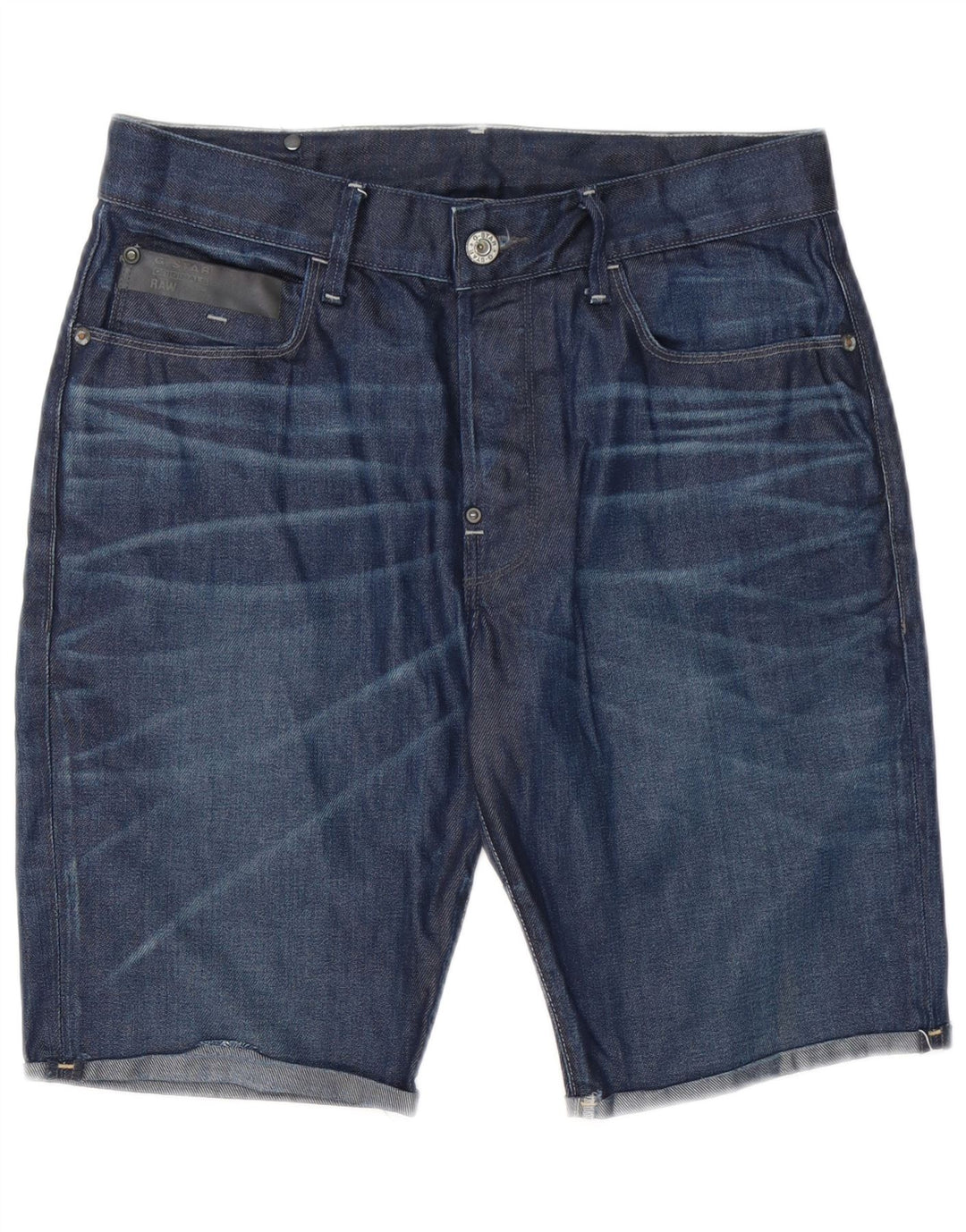 Shorts jeans masculino G-Star W30 algodão azul médio