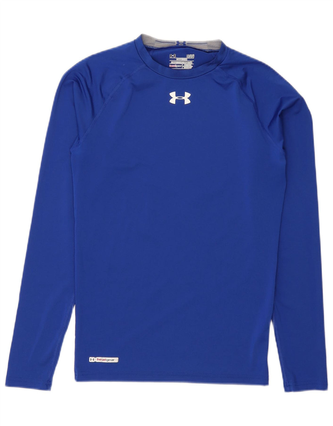 Under Armour Mens Heat Gear Graphic Top Manga Longa Grande Poliéster Azul
