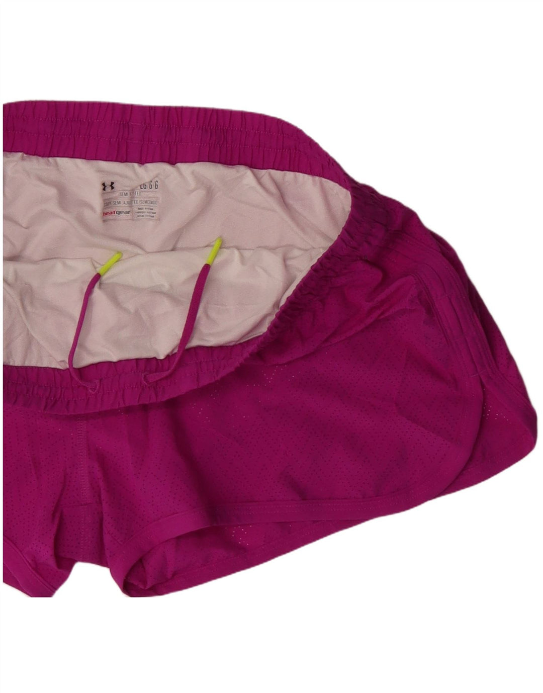 Under Armour Womens Heat Gear Sport Shorts UK 16 Grande Poliéster Rosa