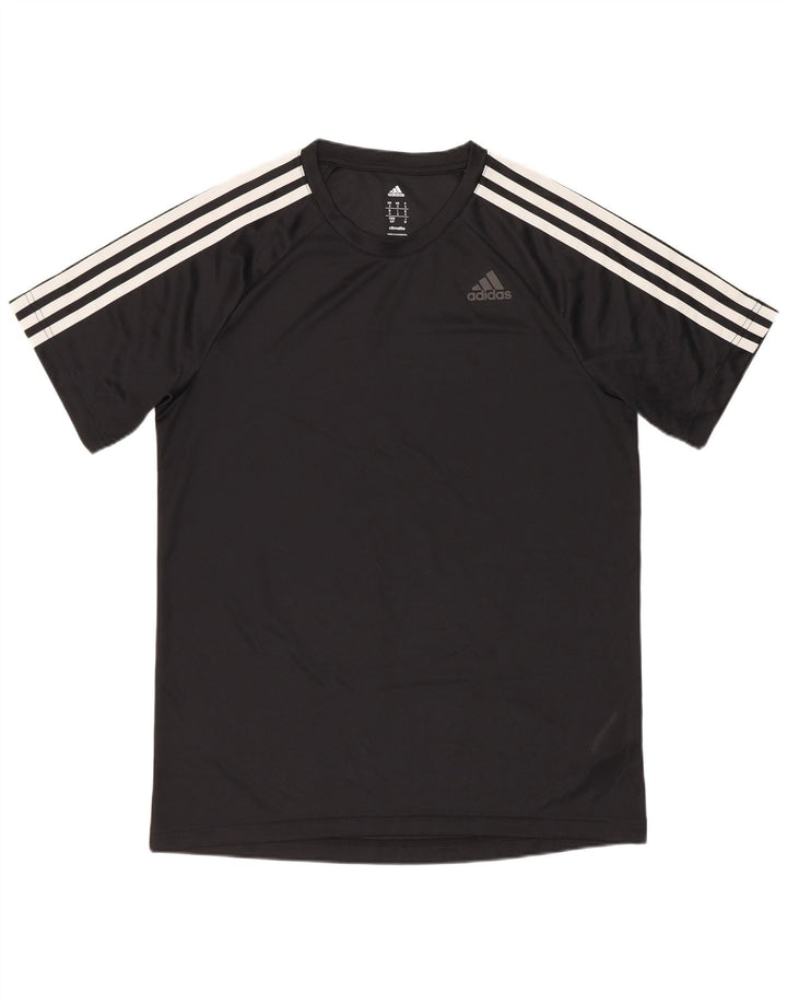 Adidas Camiseta Masculina Top Pequeno Preto Poliéster Esportivo