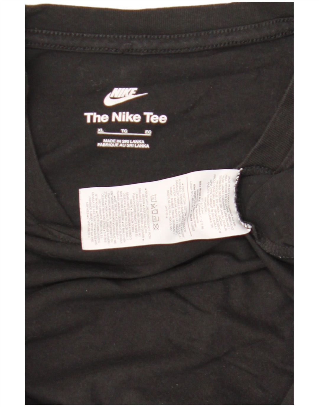Camiseta masculina Nike Top XL algodão preto
