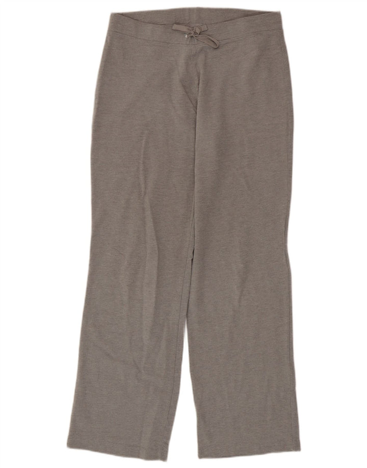 Calça de treino feminina Marks & Spencer Reino Unido 12 algodão cinza médio
