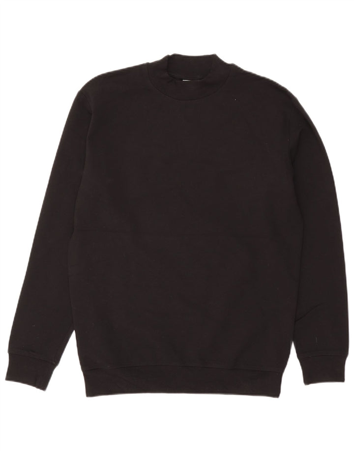 Zara moletom feminino jumper UK 14 médio preto viscose