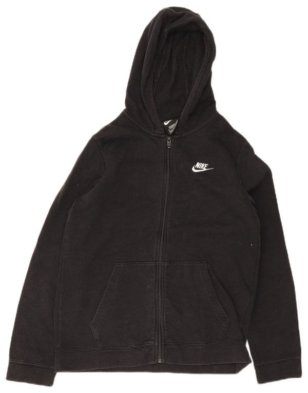 Suéter Nike Boys Standard Fit Zip com capuz 13-14 anos XL preto algodão
