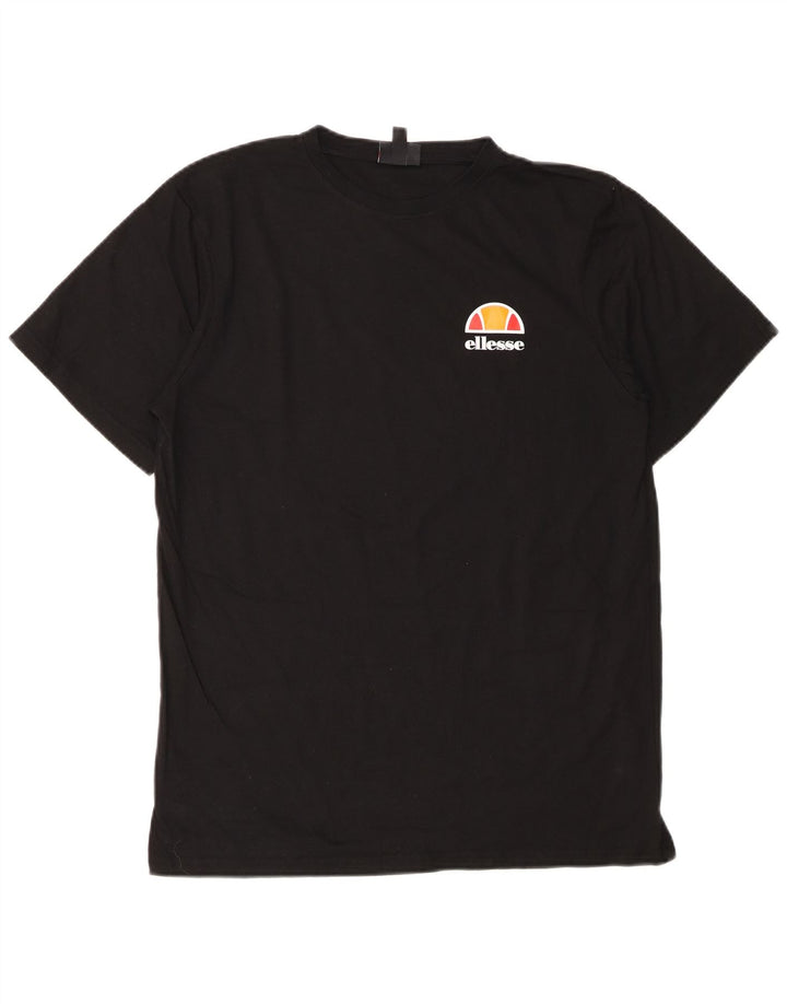 Ellesse Camiseta Masculina Top Médio Preto
