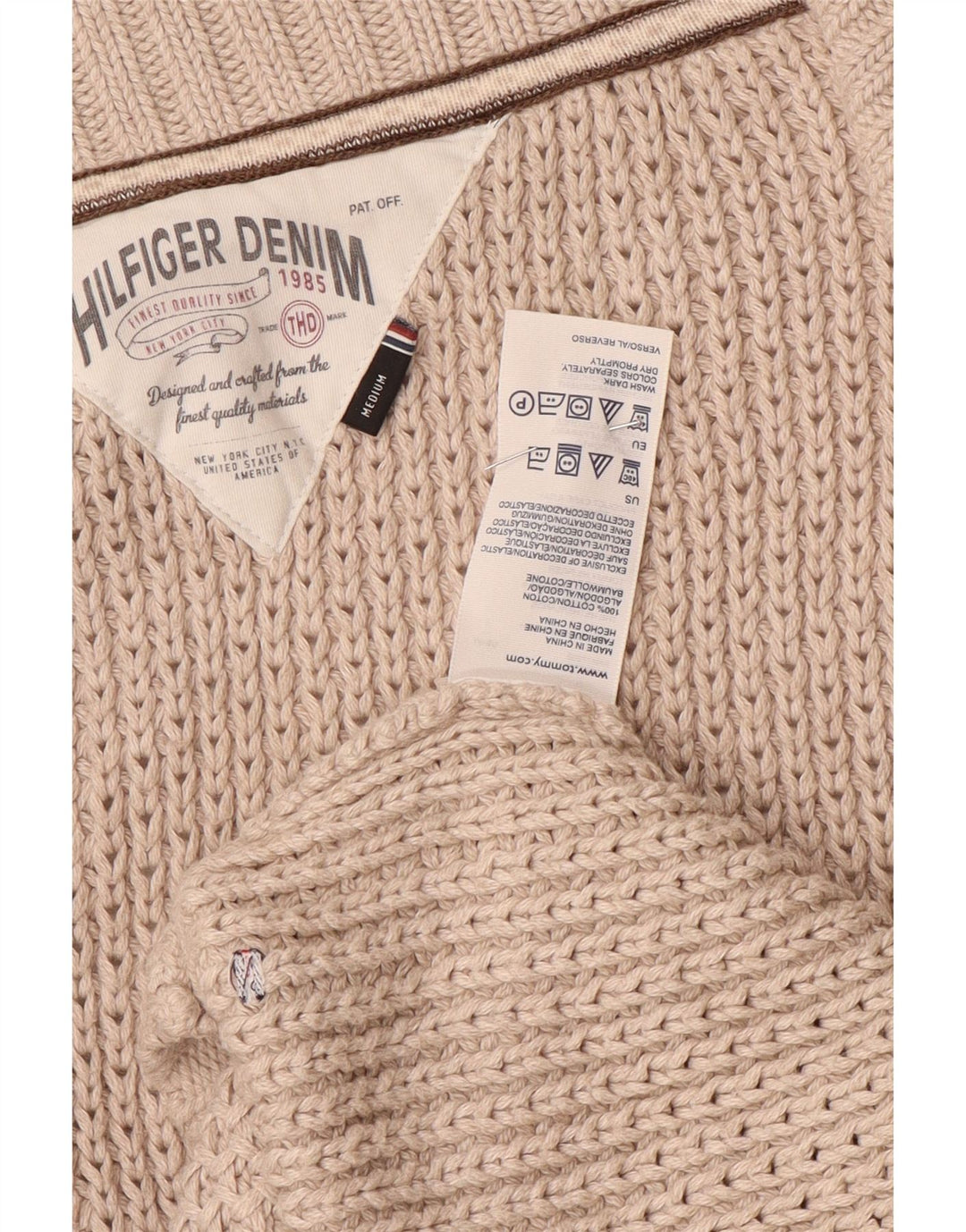 Suéter cardigã feminino de manga curta Tommy Hilfiger Reino Unido 14 cinza médio