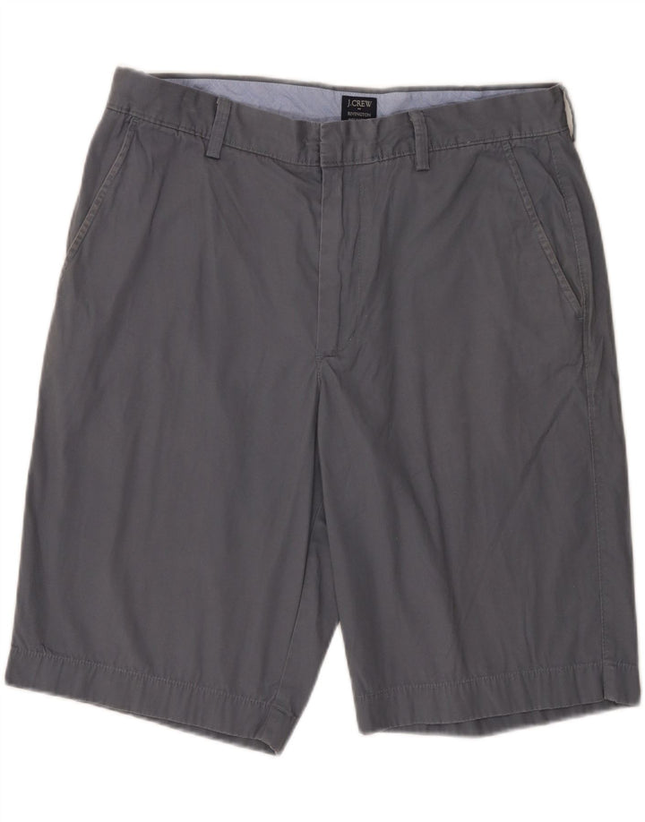 J. CREW Mens Rivington Chino Shorts W36 Grande Algodão Cinza