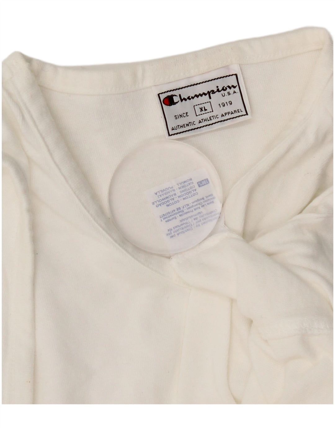 Colete feminino Champion UK 18 XL algodão branco
