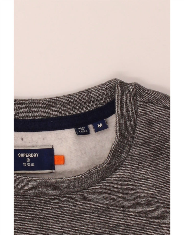 SUPERDRY moletom masculino jumper médio azul marinho algodão