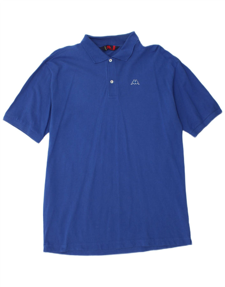 Camisa polo masculina KAPPA XL algodão azul
