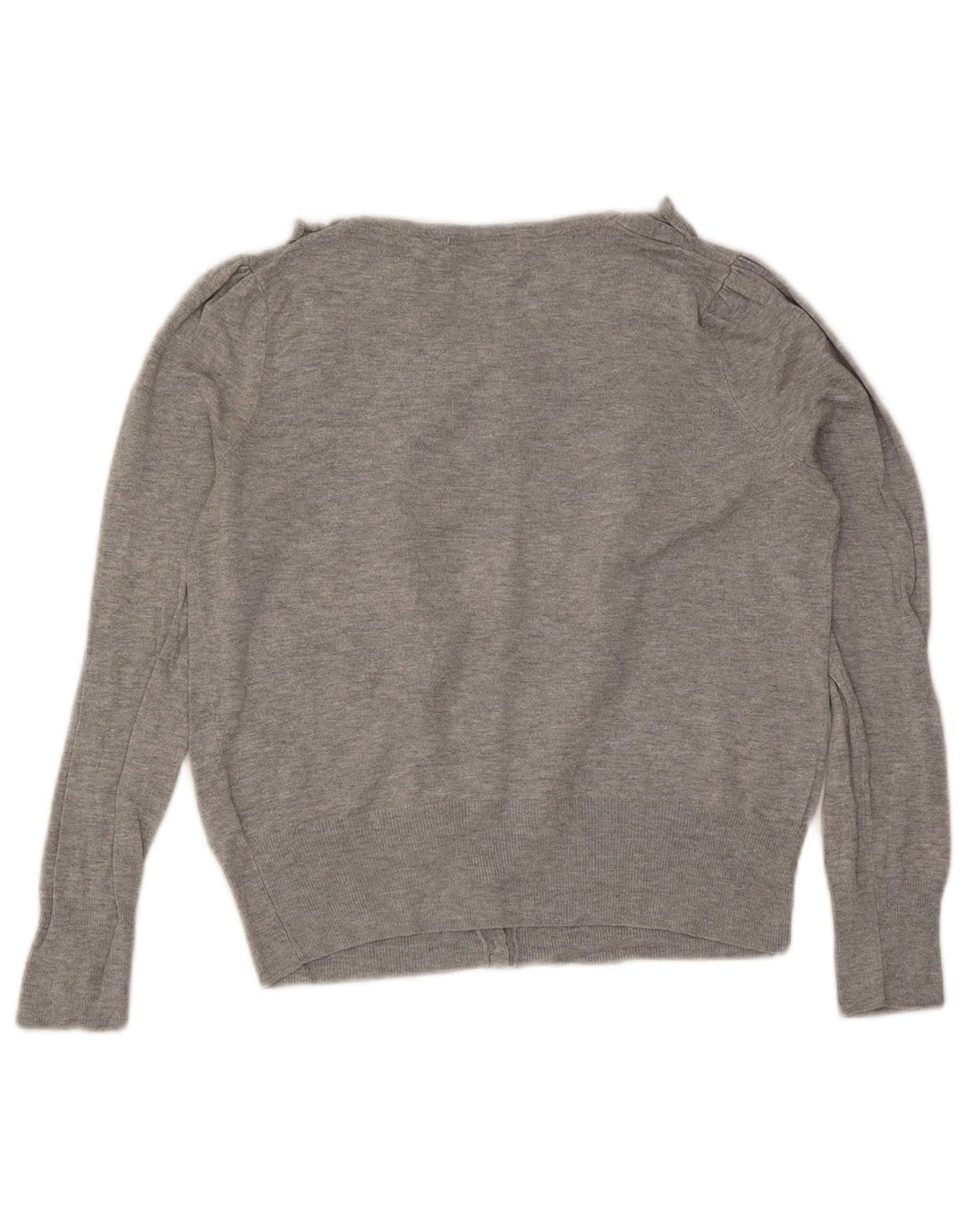 Suéter cardigã feminino Marks & Spencer Reino Unido 10 pequeno cinza manchado