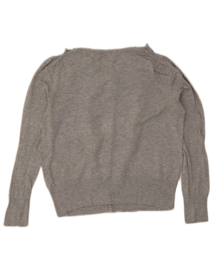 Suéter cardigã feminino Marks & Spencer Reino Unido 10 pequeno cinza manchado