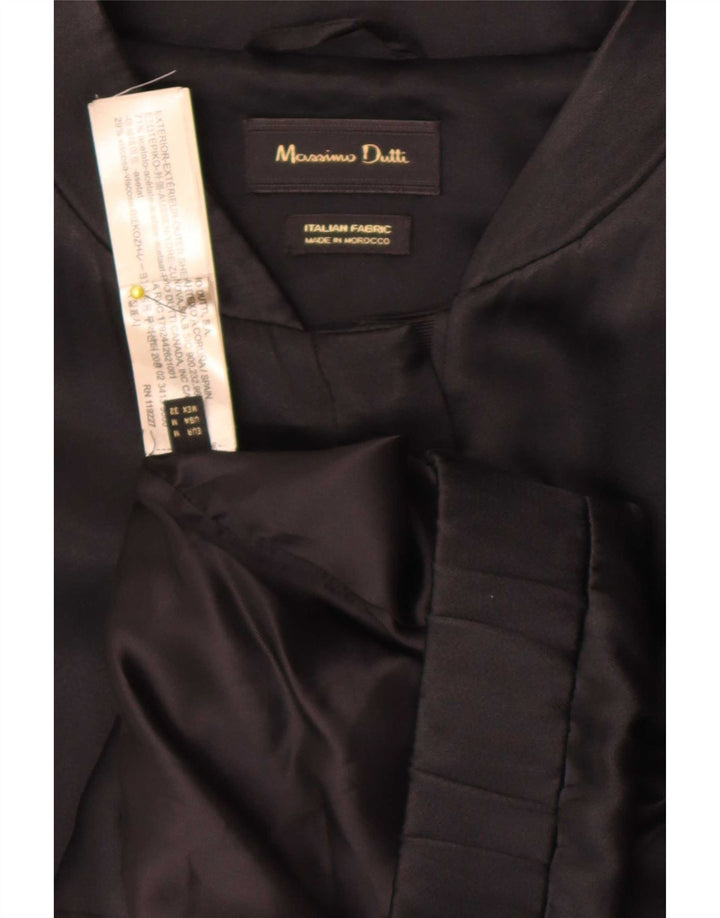 Jaqueta bomber feminina Massimo Dutti UK 38 acetato preto médio