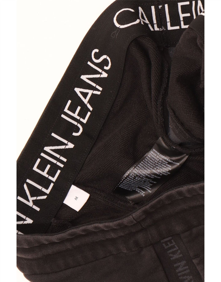 Calvin Klein Mens Graphic Sport Shorts Médio Algodão Preto