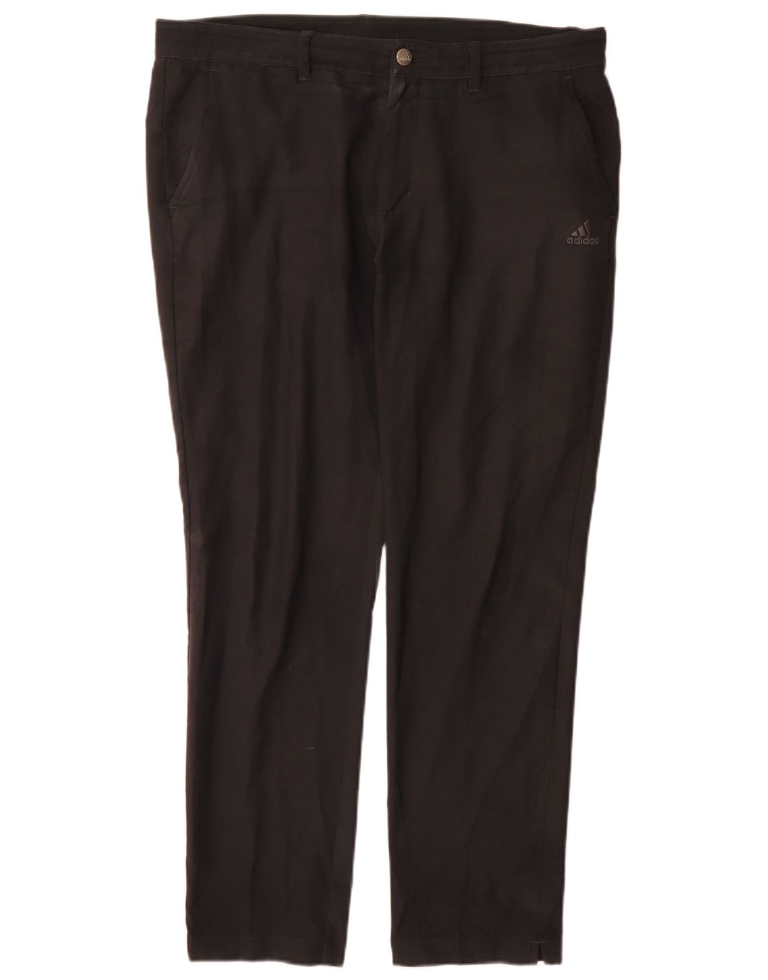 Calça Chino Regular Feminina Adidas W34 L30 Poliéster Preto