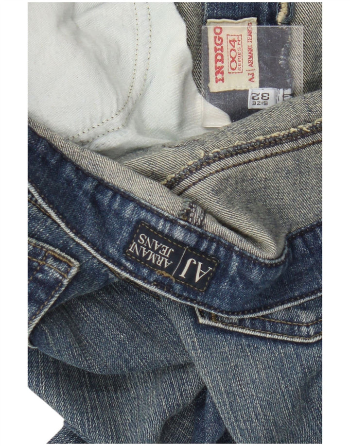 Armani Mulher Indigo Bootcut Jeans W32 L30 Azul
