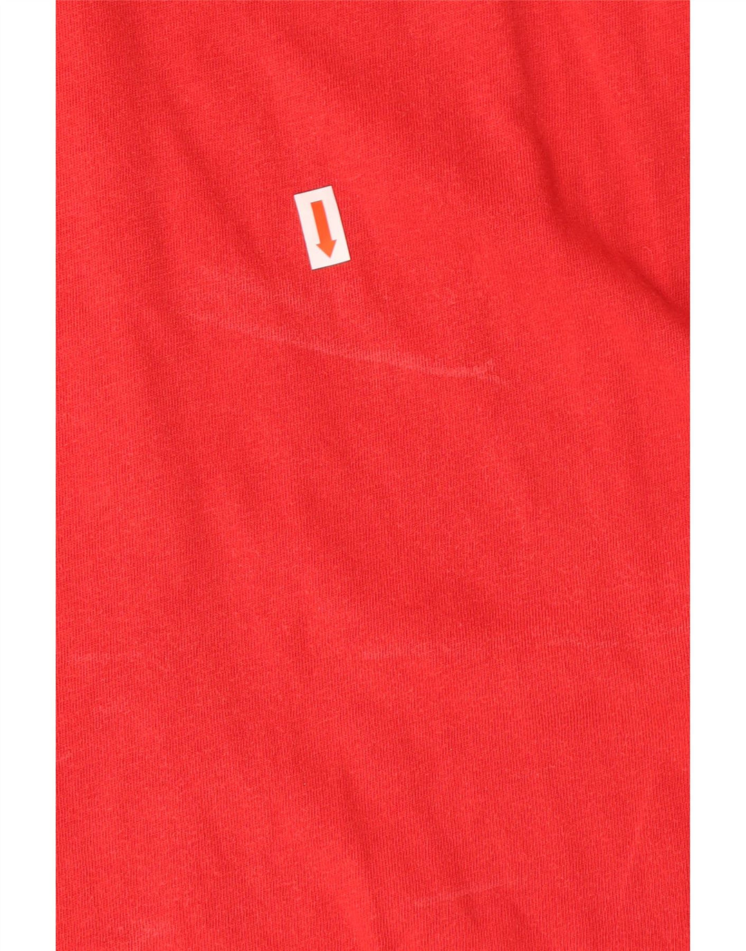 ADIDAS Mens T-Shirt Top Grande Algodão Vermelho