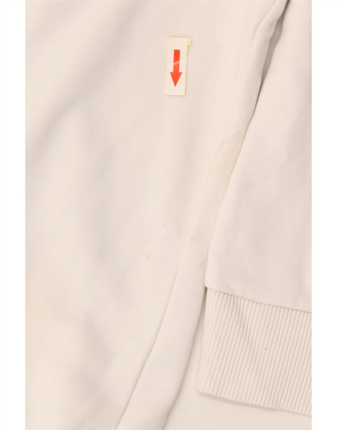 FILA Suéter feminino com capuz e estampa gráfica UK 10 pequeno algodão branco