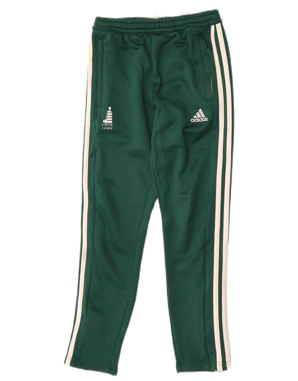 Calças de treino Adidas meninos 9-10 anos verdes esportivas