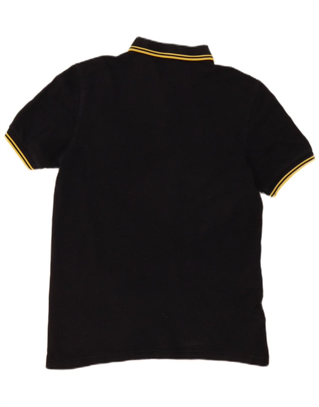 Camisa polo masculina Fred Perry de algodão preto médio