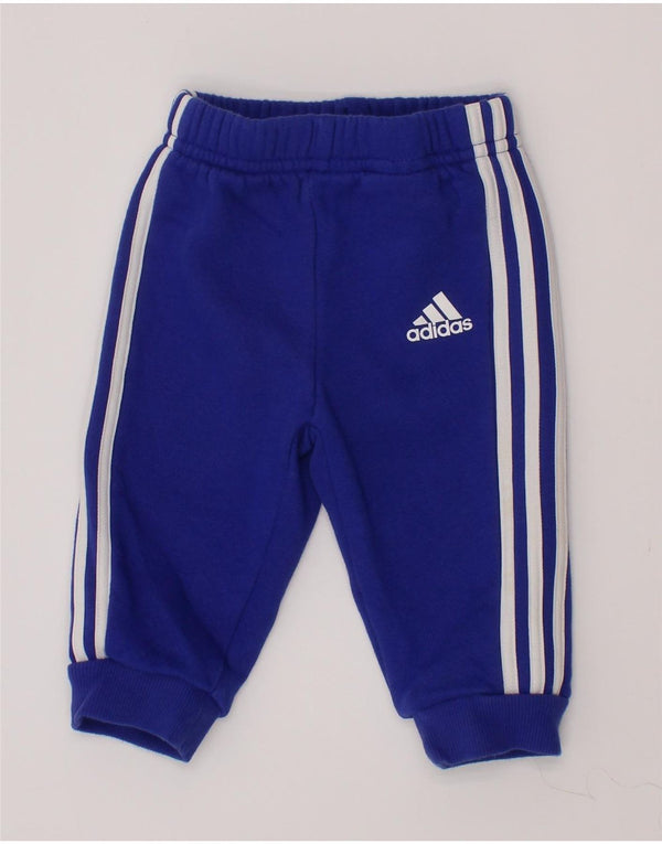 Calças de treino Adidas Baby Boys Joggers 3-6 meses algodão azul