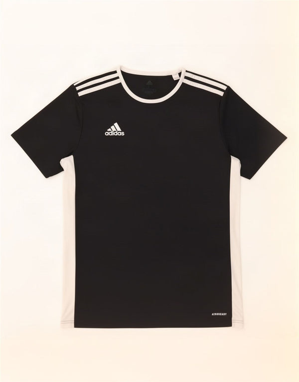 Adidas Mens Aeroready T-Shirt Top Large Black Colourblock Polyester