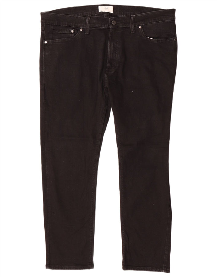 Calça Jeans Slim Masculina Marks & Spencer W40 L29 Algodão Preto