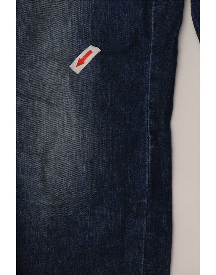Jeans feminino diesel desgastado slim W24 L27 algodão azul