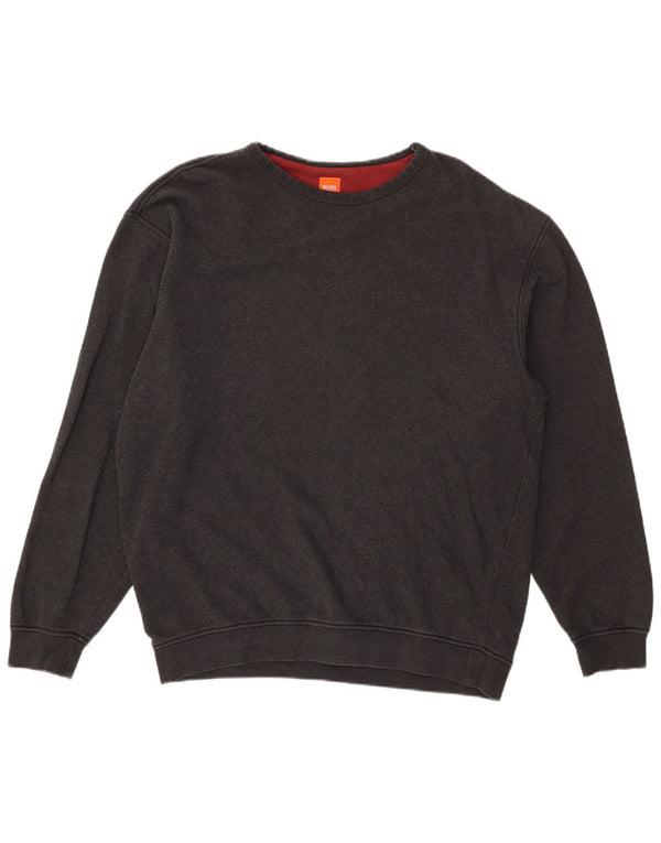 Hugo Boss moletom masculino Jumper XL algodão cinza