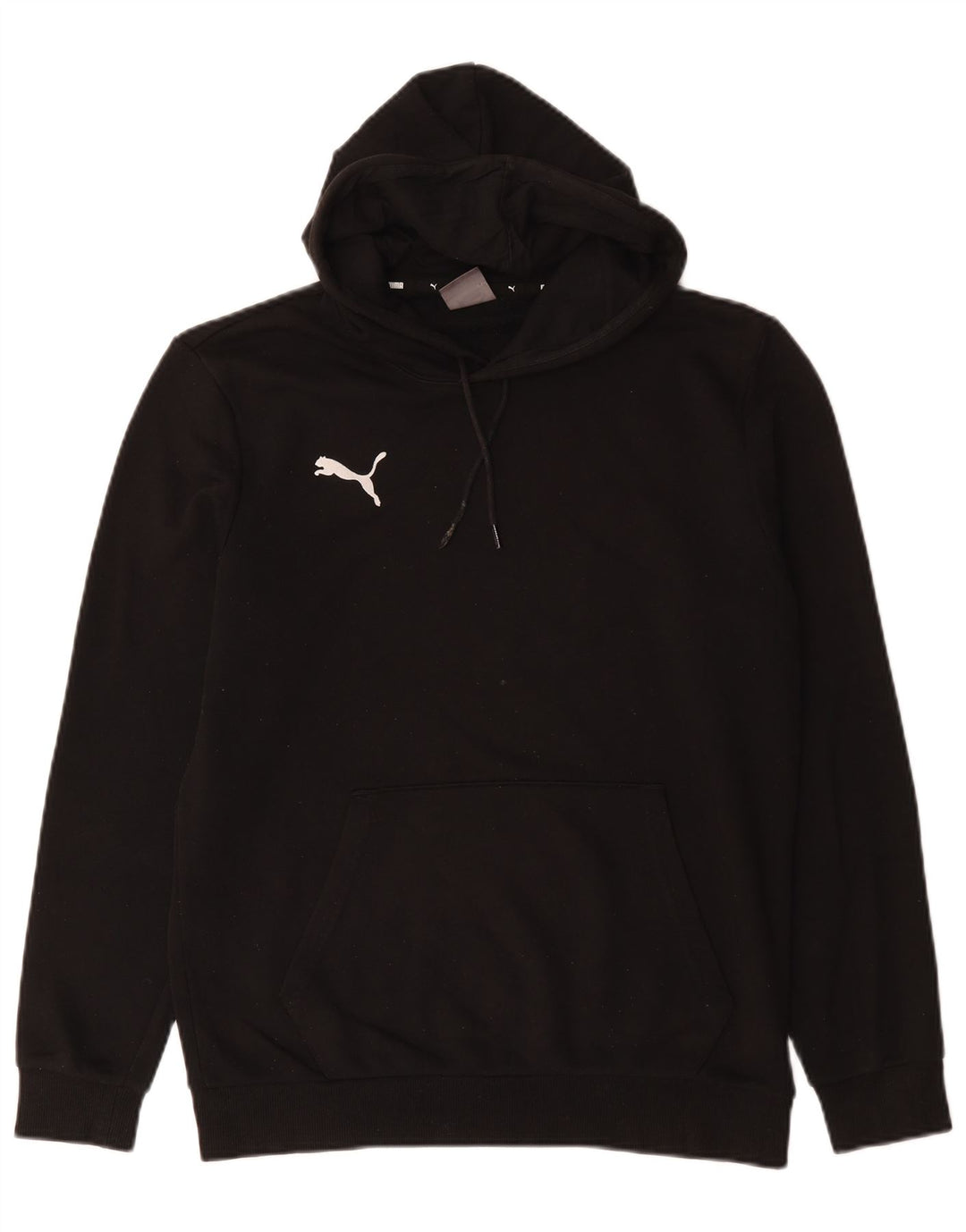 Puma Mens Hoodie Jumper Médio Algodão Preto