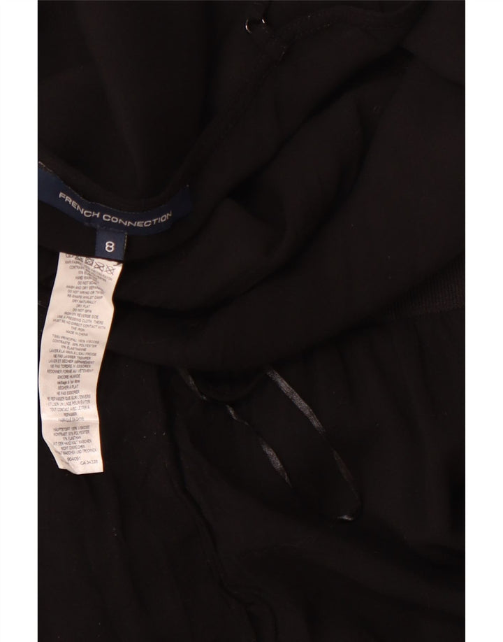 Macacão feminino FRENCH CONNECTION UK 8 pequeno poliéster preto
