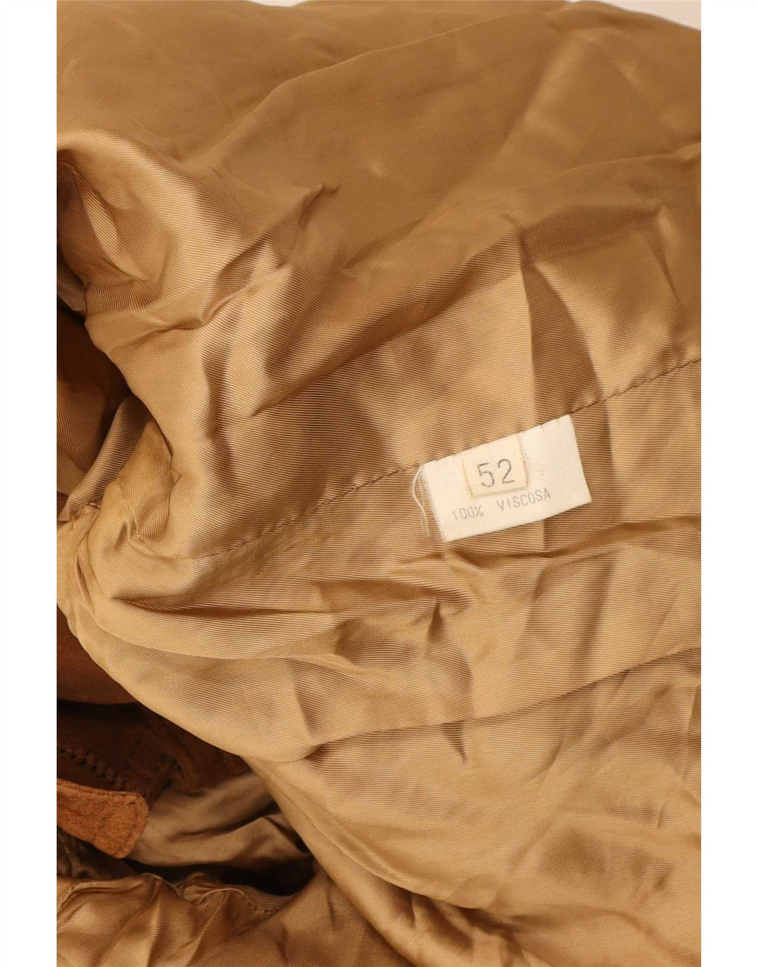 Jaqueta bomber masculina vintage de camurça militar IT 52 XL marrom