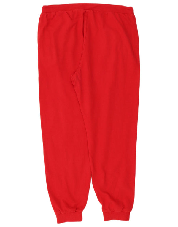 Fila Womens Tracksuit Calças Joggers UK 18 XL Algodão Vermelho