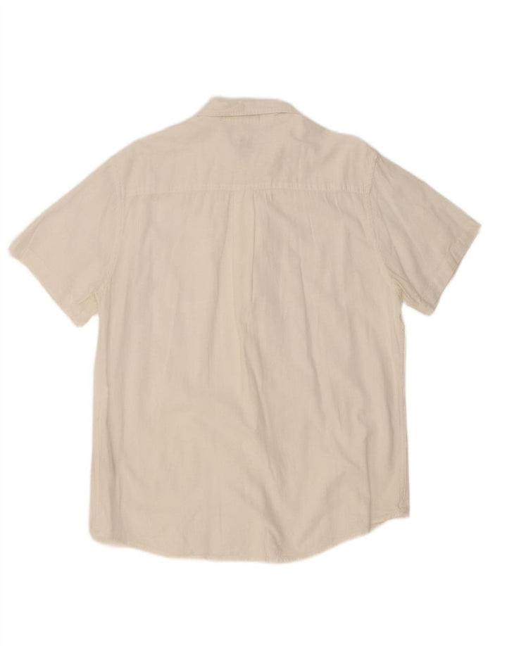 Camisa masculina de manga curta LEE Regular Fit XL algodão branco