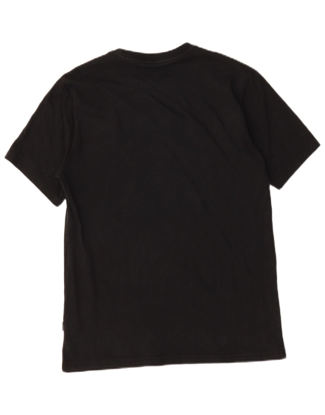 Converse Mens Graphic T-Shirt Top Pequeno Algodão Preto