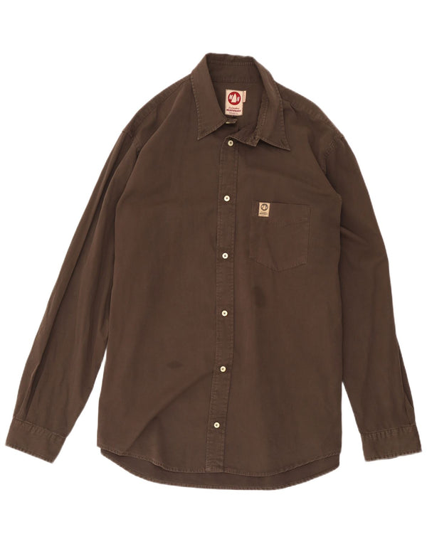 Camisa masculina Murphy & Nye Sailmakers de ajuste regular 3XL algodão marrom