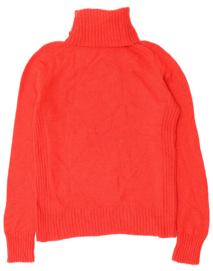 Suéter feminino Marks & Spencer com gola redonda Reino Unido 6 XS lã vermelha