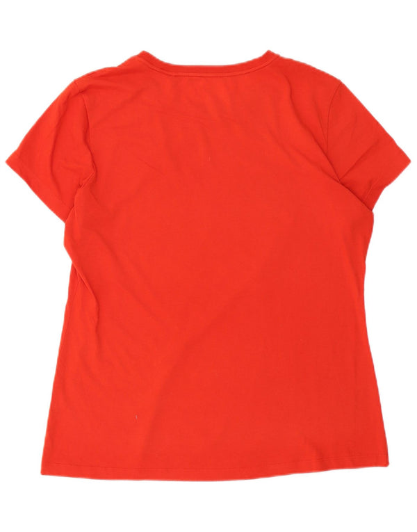 Camiseta feminina gráfica Jack Wolfskin UK 14/16 grande vermelha