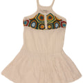 Vestido de verão feminino Desigual EU 42 grande algodão floral branco