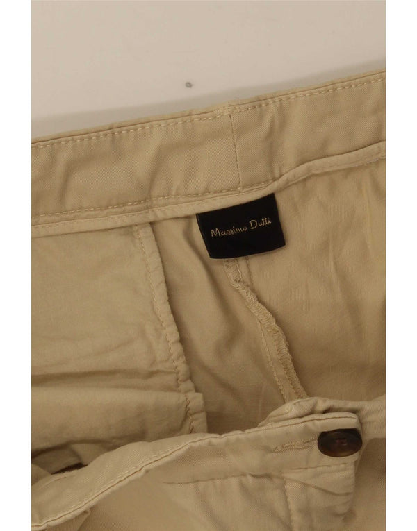 Calça Chino Slim Feminina Massimo Dutti W34 L26 Bege